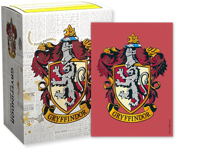 Dragon Shield Hogwarts Houses Brushed Art Sleeves: Gryffindor