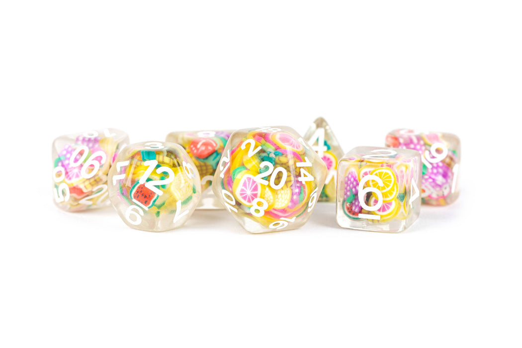 NEW 13 Inclusion Dice Resin: Penguin, Koala, Dinosaur: Fruit
