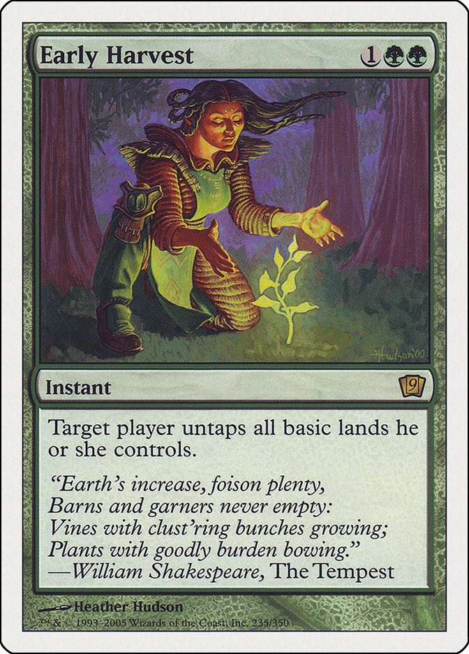 Early Harvest [9ED - 235]