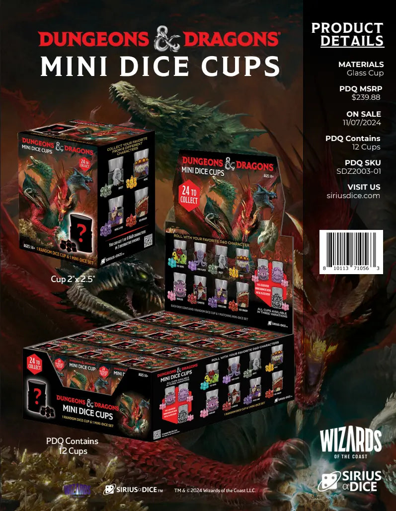 Sirius Dice: D&D mini dice cups