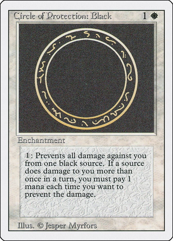 Circle of Protection: Black [3ED - N/A]