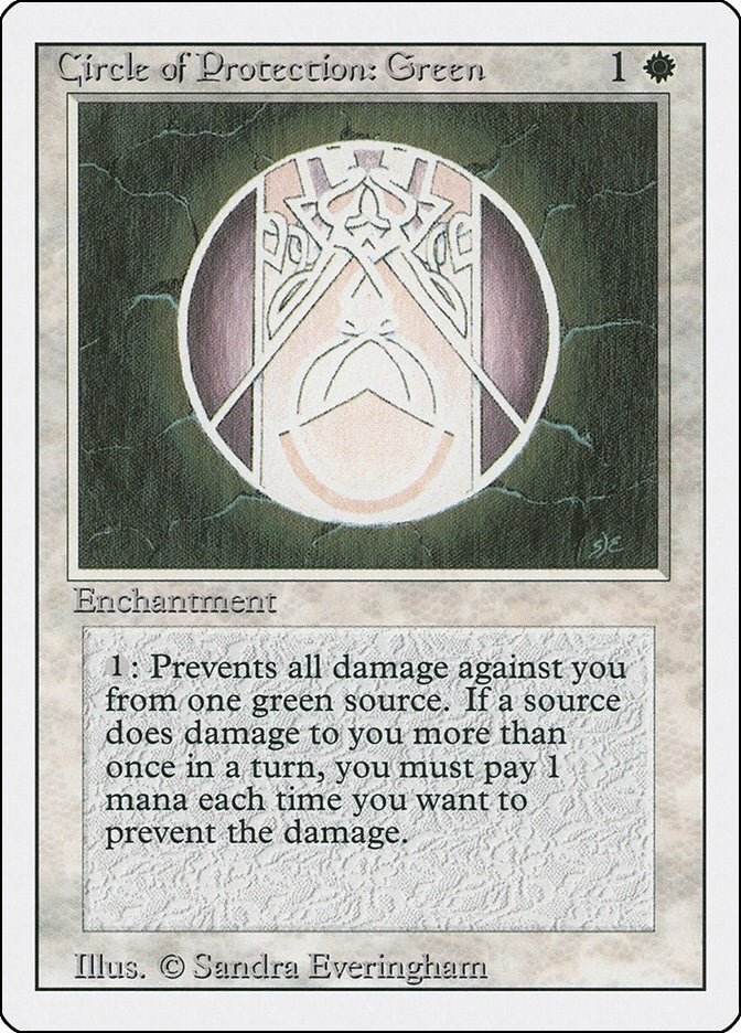 Circle of Protection: Green [3ED - N/A]