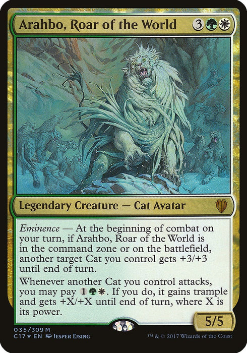 Arahbo, Roar of the World (Commander 2017) [OVER - 35]
