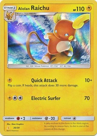 Alolan Raichu (#30 Holofoil) [SMK1 - 030]
