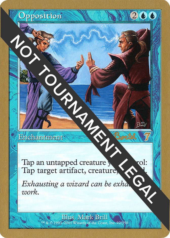 Opposition - 2001 Alex Borteh (7ED) [WCD - N/A]