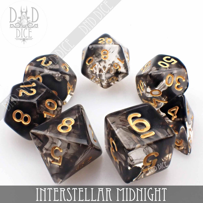 Interstellar Midnight 7 or 11: 7 Dice Set