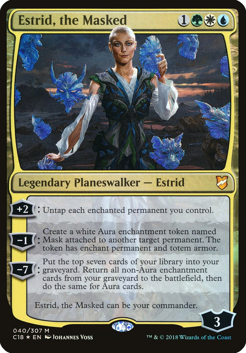 Estrid, the Masked (Commander 2018) [OVER - 40]