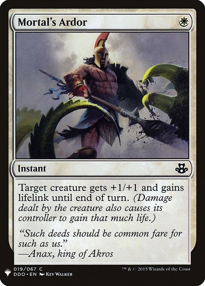 Mortal's Ardor [LIST - 19]