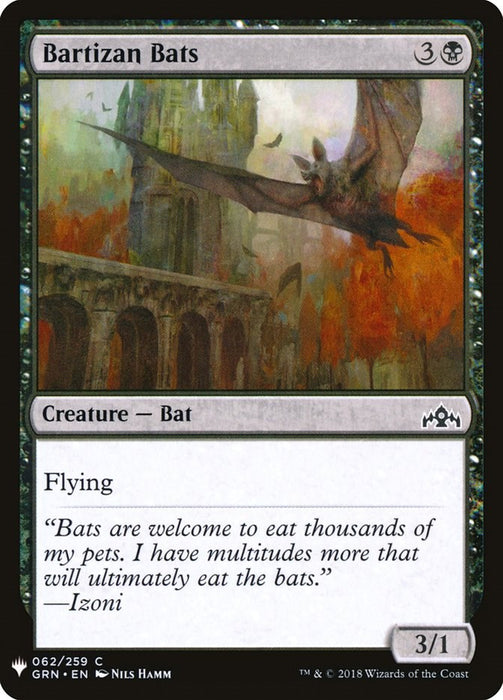 Bartizan Bats [LIST - 62]