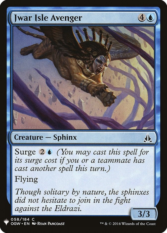 Jwar Isle Avenger [LIST - 58]