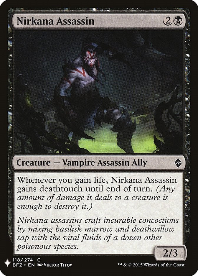 Nirkana Assassin [LIST - 118]