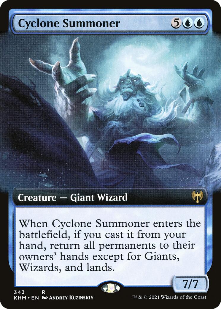 Cyclone Summoner (Extended Art) [KHM - 343]