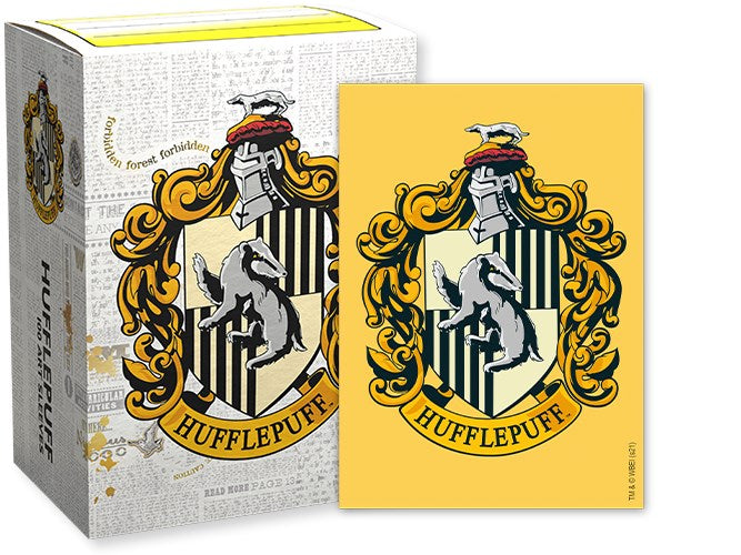 Dragon Shield Hogwarts Houses Brushed Art Sleeves: Hufflepuff