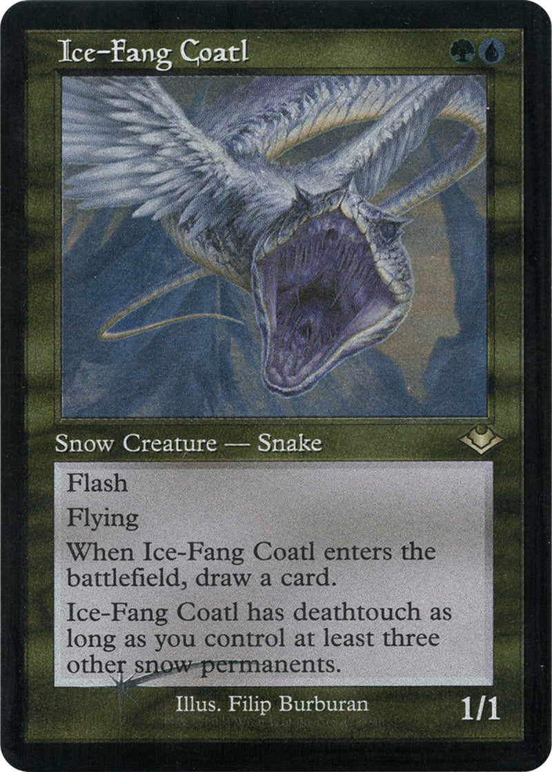 Ice-Fang Coatl (Retro Frame) (Foil Etched) [MH1 - 27]