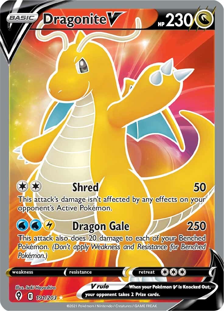 Dragonite V (Full Art) [SWSH07 - 191/203]