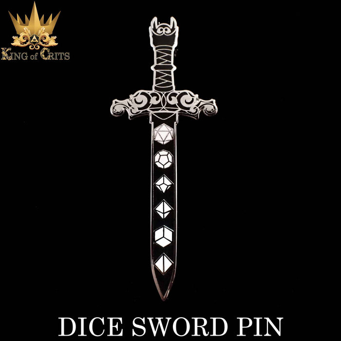 Dice Sword (Enamel Pin)