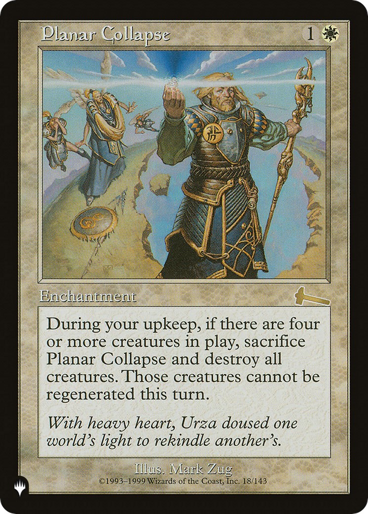 Planar Collapse [LIST - 18/143]