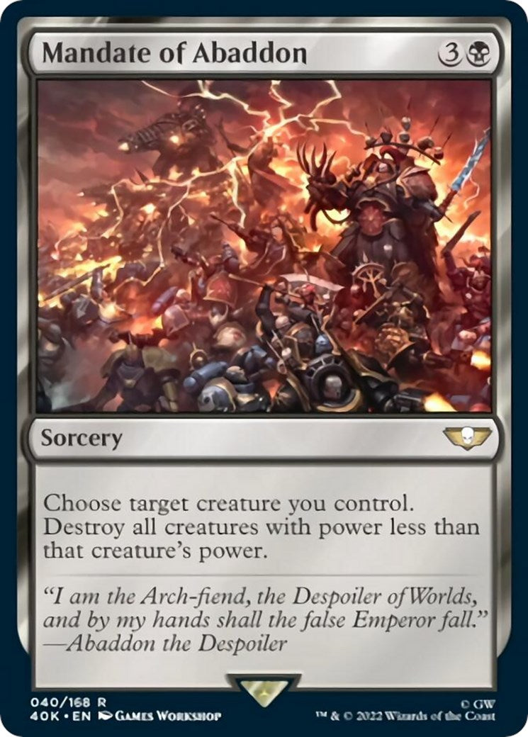 Mandate of Abaddon [40K - 40]