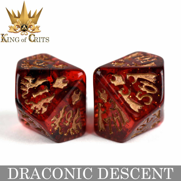 Draconic Descent - 11 Dice Set