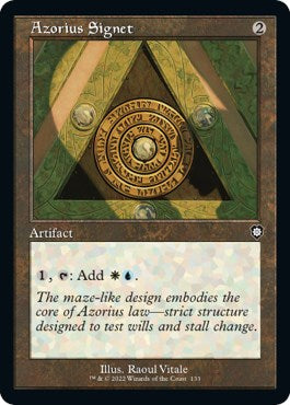 Azorius Signet (Retro Frame) [BRC - 133]