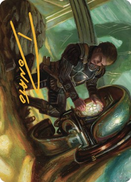 Urza, Powerstone Prodigy Art Card (Gold-Stamped Signature) [ASBRO - 35]