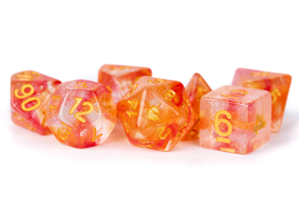 FUN! Unicorn Resin Polyhedral Dice Set Asst (20 Options): Rogue Rage