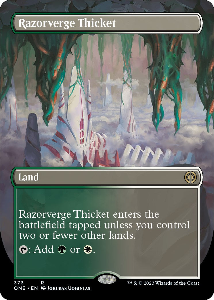 Razorverge Thicket (Borderless) [ONE - 373]