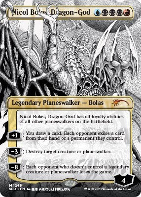 Nicol Bolas, Dragon-God (Borderless) [SLD - 1246]