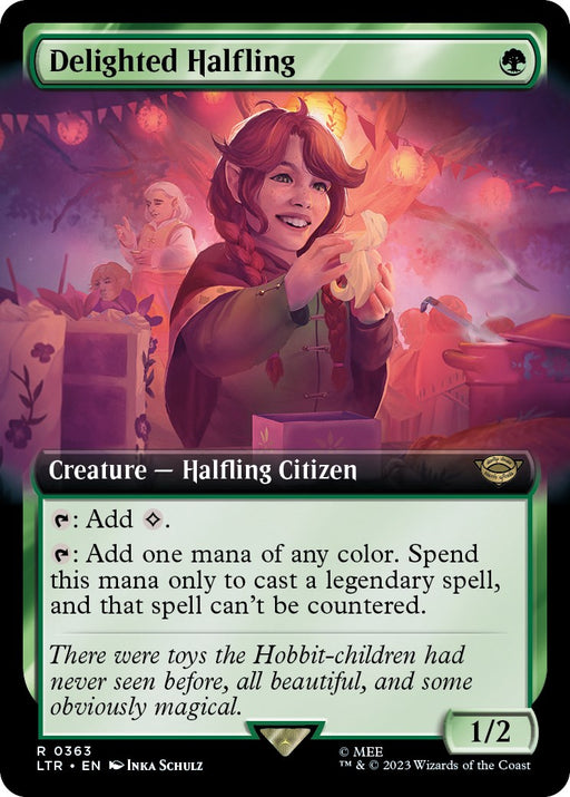Delighted Halfling (Extended Art) [LTR - 363]