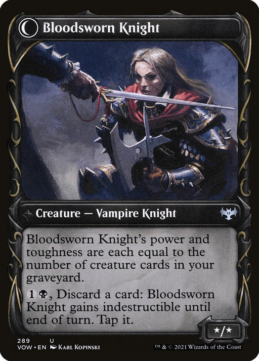 Bloodsworn Squire (Showcase) (Back)