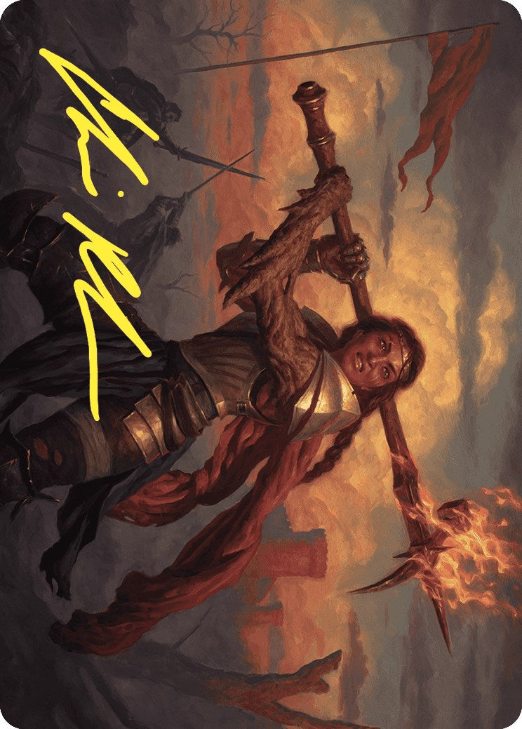 Imodane, the Pyrohammer Art Card (Gold-Stamped Signature) [ASWOE - 18]