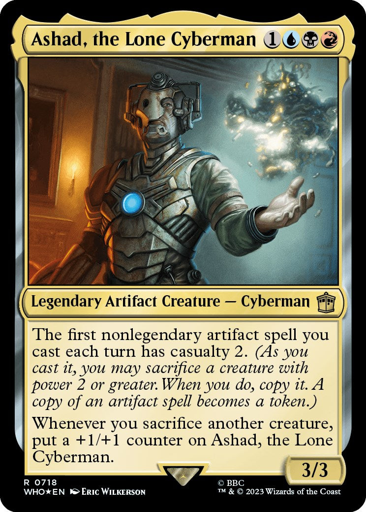 Ashad, the Lone Cyberman (Surge Foil) [WHO - 718]