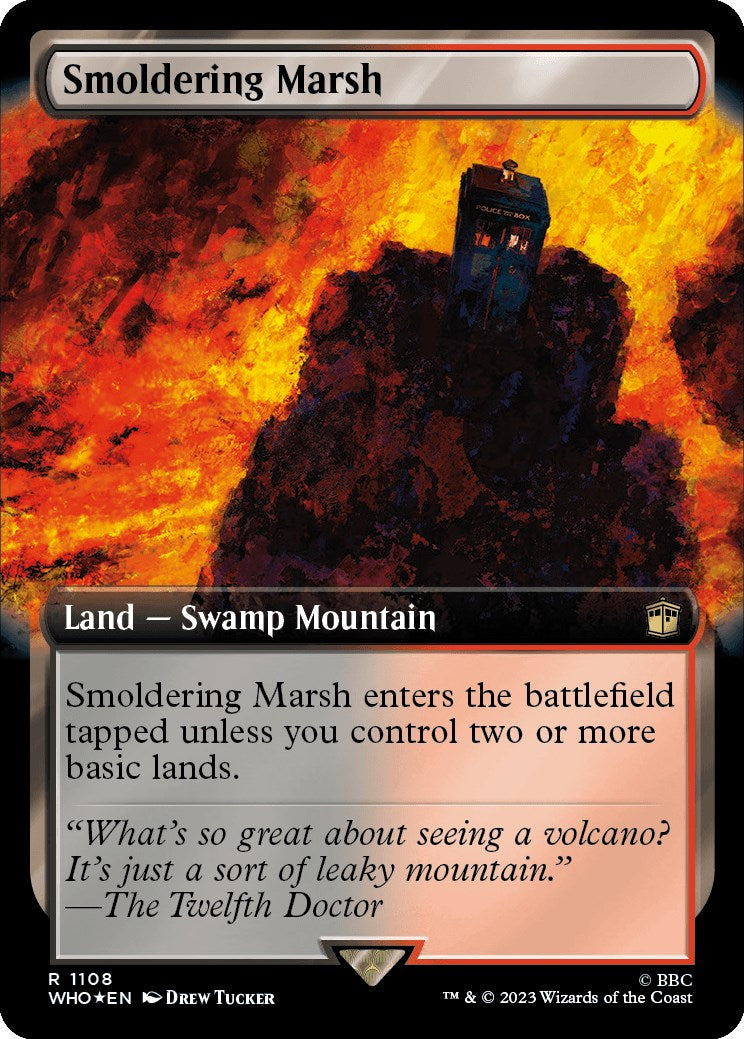 Smoldering Marsh (Extended Art) (Surge Foil) [WHO - 1108]
