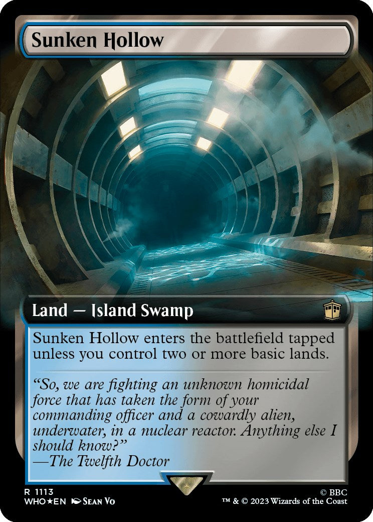 Sunken Hollow (Extended Art) (Surge Foil) [WHO - 1113]