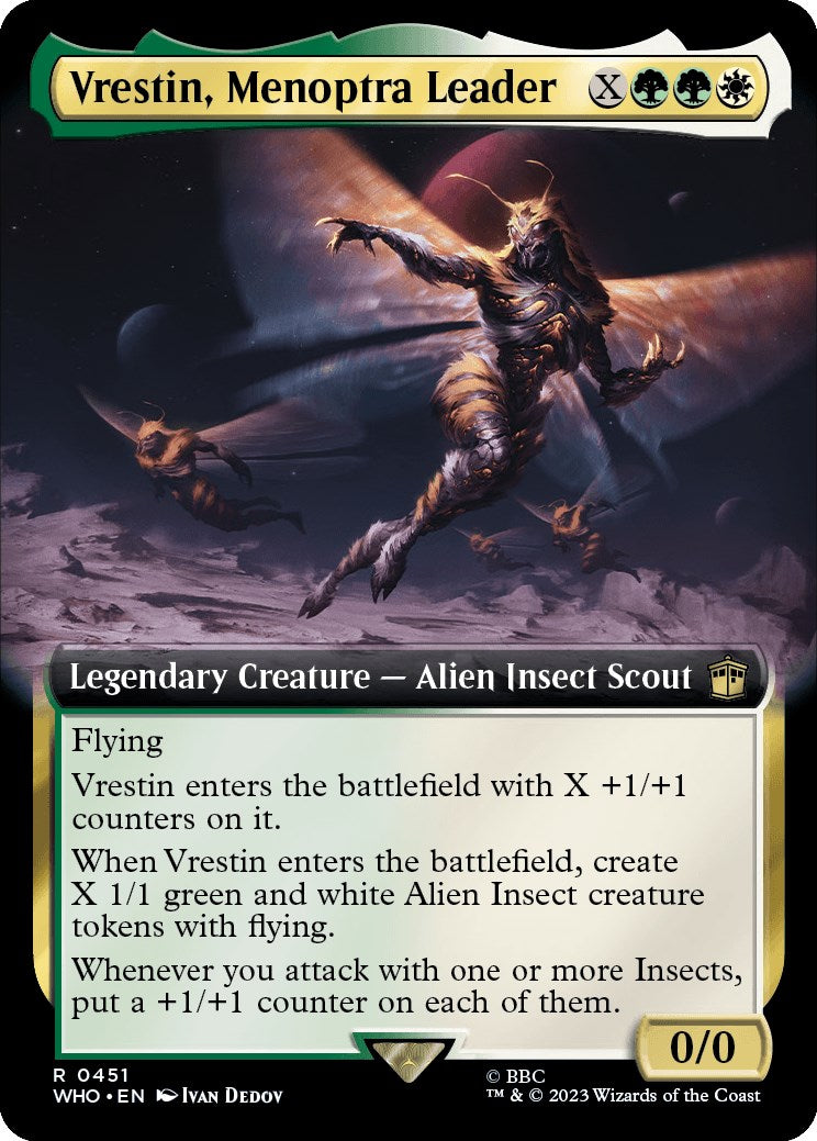 Vrestin, Menoptra Leader (Extended Art) [WHO - 451]