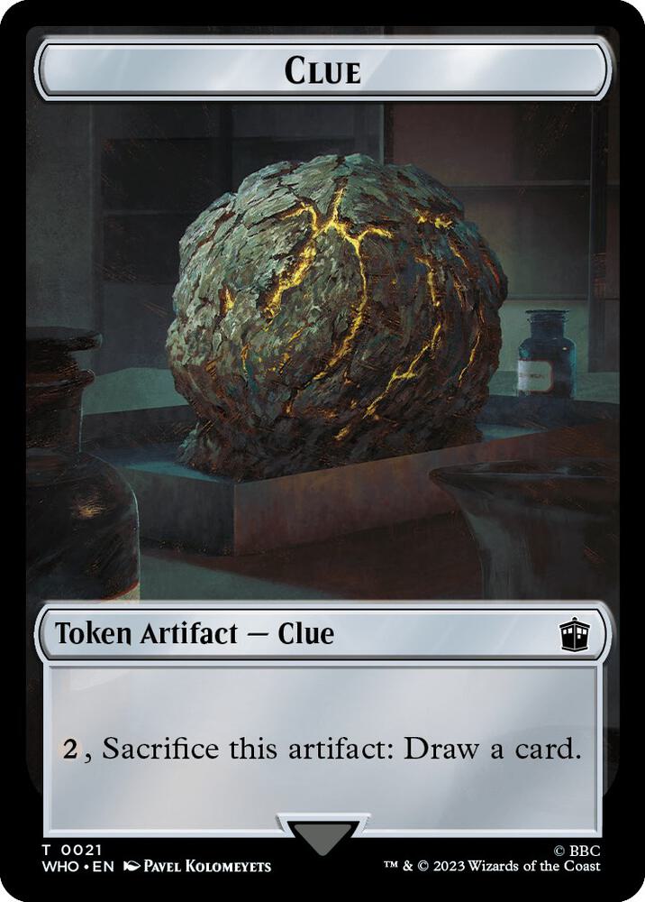 Copy // Clue (0021) Double-Sided Token (Back)