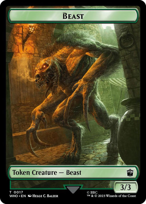 Fish // Beast Double-Sided Token (Back)