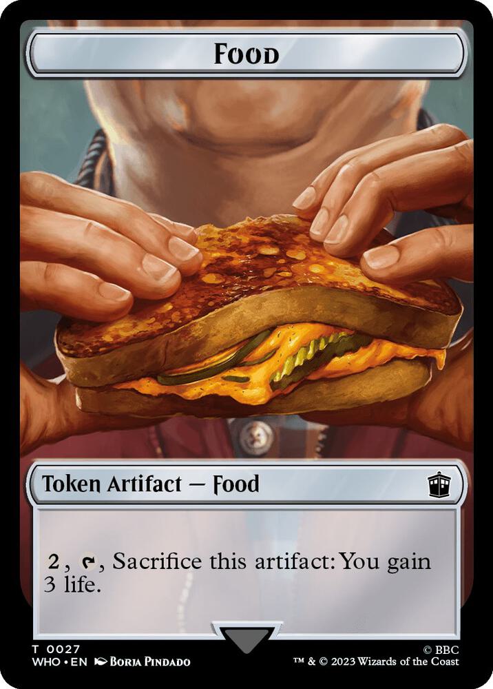 Alien Warrior // Food (0027) Double-Sided Token (Back)