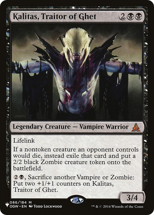 Kalitas, Traitor of Ghet [LIST - 086/184]
