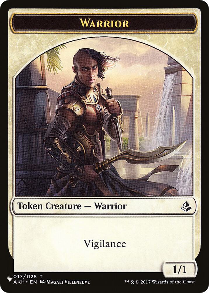 Cat Soldier // Warrior Double-Sided Token (Back)