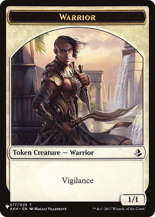 Cat Soldier // Warrior Double-Sided Token (Back)