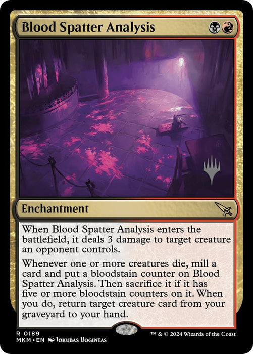 Blood Spatter Analysis [PPMKM - 189]
