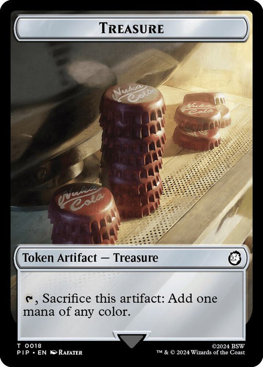Radiation // Treasure (0018) Double-Sided Token (Back)