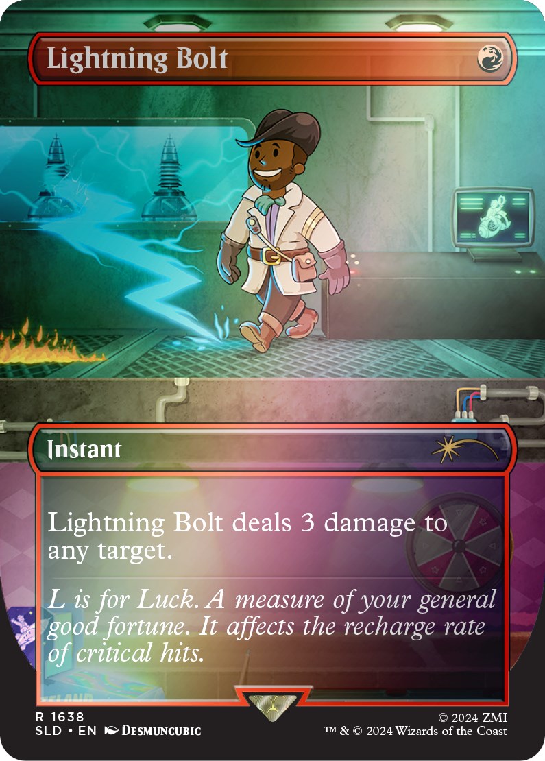 Lightning Bolt (1638) (Rainbow Foil) [SLD - 1638]