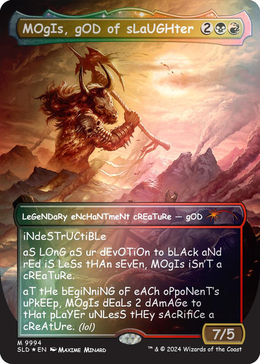 MOgIs, gOD of sLaUGHter (9994) (Rainbow Foil)