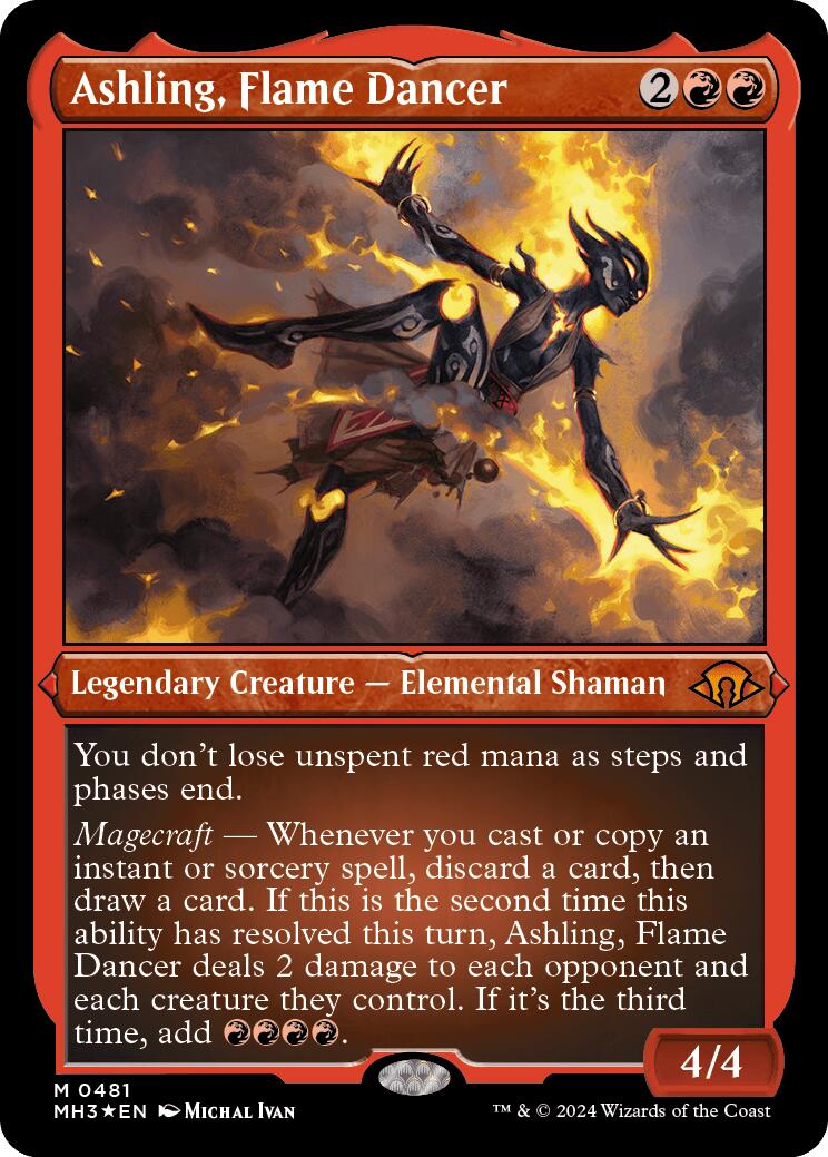 Ashling, Flame Dancer (Foil Etched) [MH3 - 481]
