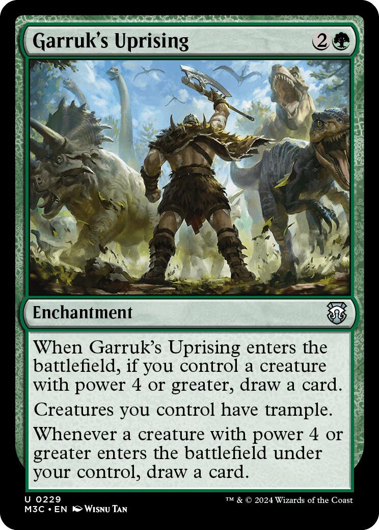Garruk's Uprising (Ripple Foil) [M3C - 229]
