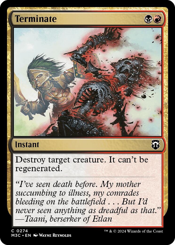 Terminate [M3C - 274]