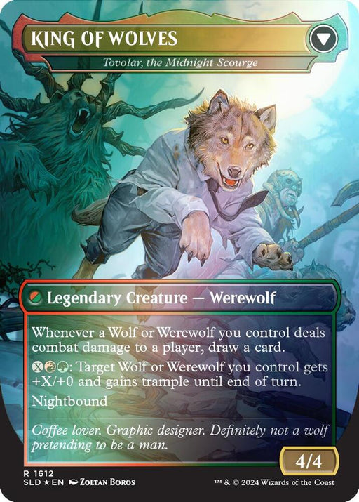 NOT A WOLF Tovolar Dire Overlord Rainbow Foil (Back)