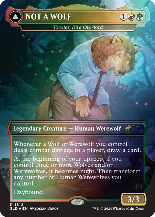 NOT A WOLF Tovolar Dire Overlord Rainbow Foil